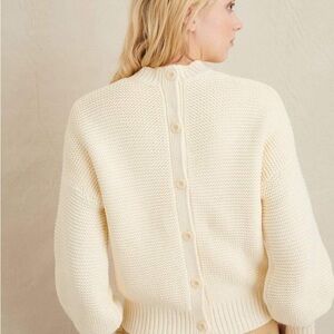 Nwot Alex Mill Cream Chunky Knit Cardigan